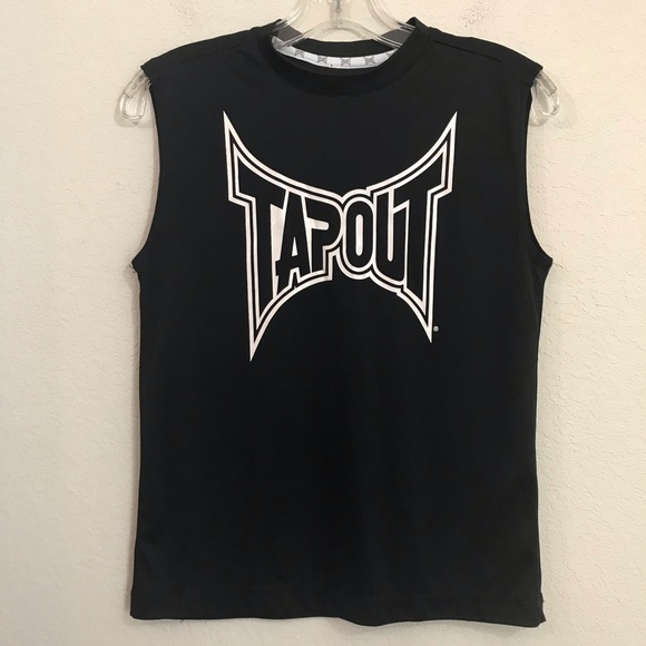 Youth Tap Out Muscle Tshirt Sz S8 Black 